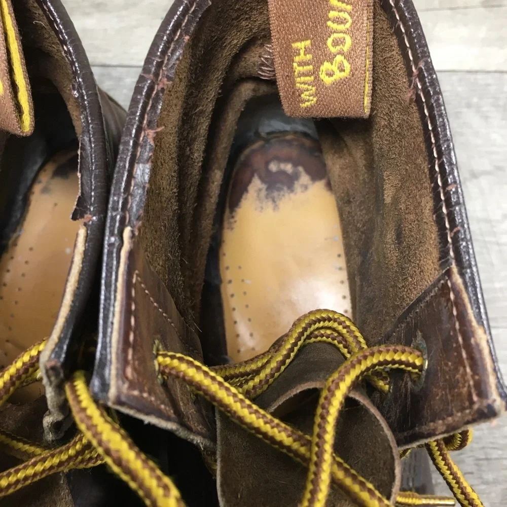 Vtg Docs Dr. Martens 1460 839 Distressed Brown Leather Men’s Combat Punk Boots 8